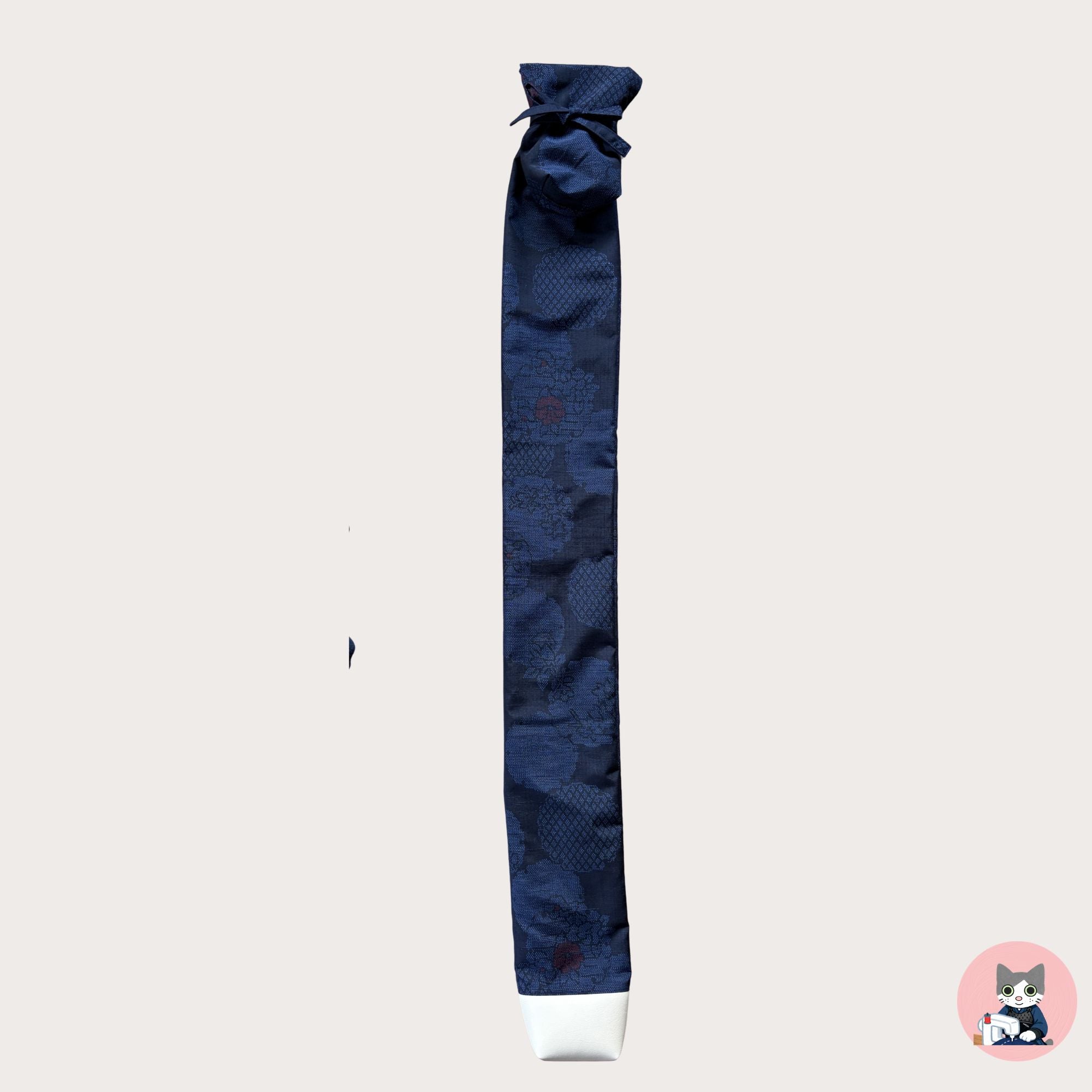 Deep Navy Snow Wheel & Floral Pattern