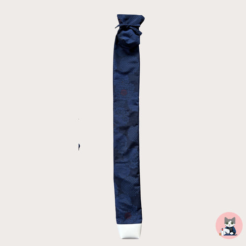 Deep Navy Snow Wheel & Floral Pattern