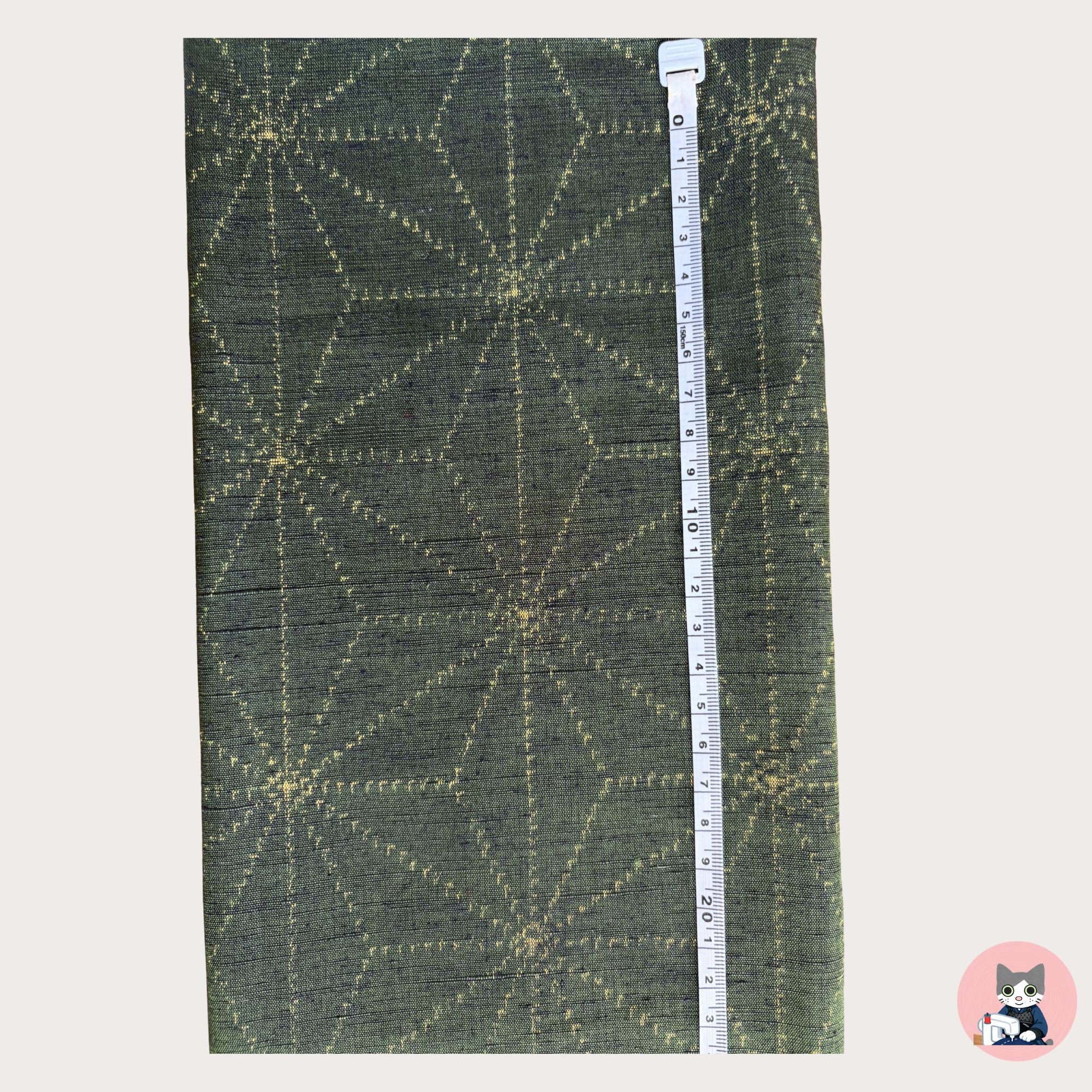 Green Hemp-Leaf Pattern