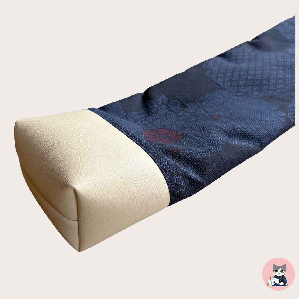Deep Navy Snow Wheel & Floral Pattern
