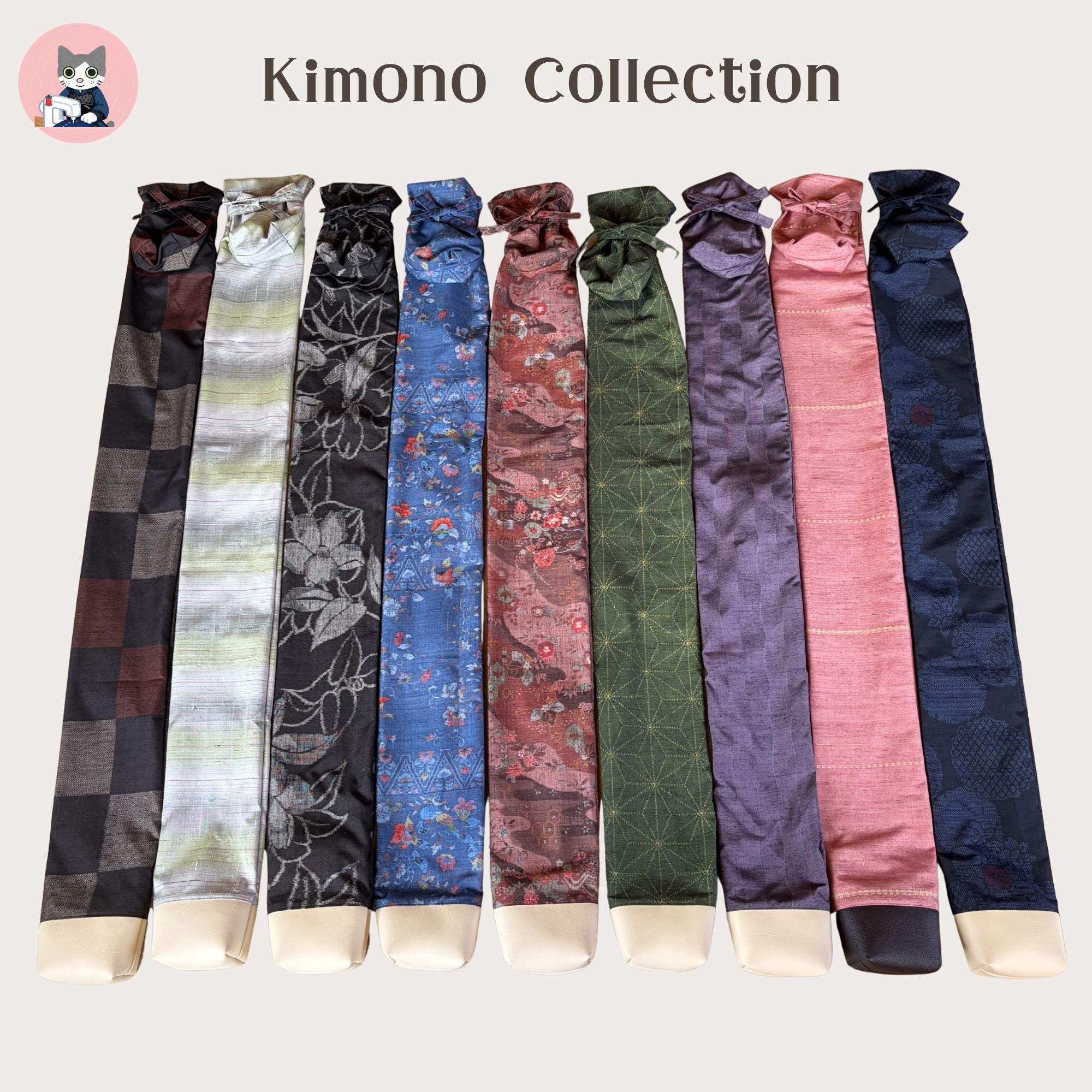 【Certified Tsumugi】Camellia ( Black)- Mud-Dyed Oku-Noto Tsumugi